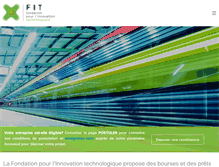 Tablet Screenshot of fondation-fit.ch
